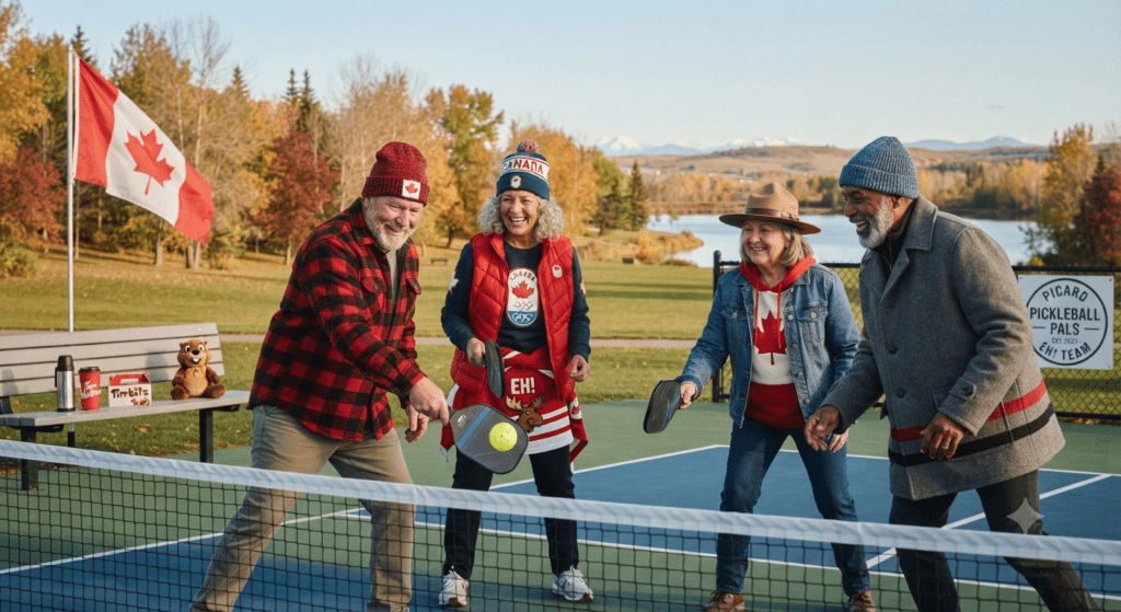 A group of Canadian Pickleball players as a specialty group from a niche dating site.